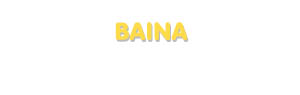 Der Vorname Baina