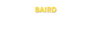 Der Vorname Baird