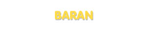 Der Vorname Baran