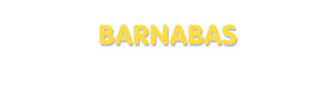 Der Vorname Barnabas