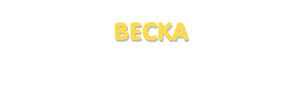 Der Vorname Becka