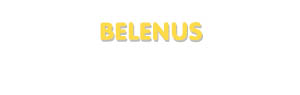 Der Vorname Belenus