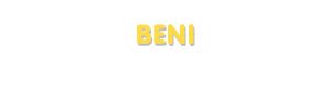 Der Vorname Beni