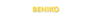 Der Vorname Beniko