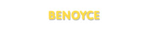 Der Vorname Benoyce