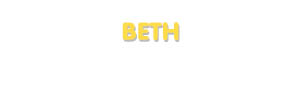Der Vorname Beth
