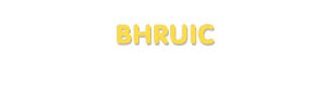 Der Vorname Bhruic