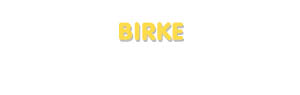 Der Vorname Birke