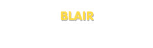 Der Vorname Blair