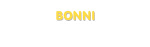 Der Vorname Bonni