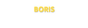 Der Vorname Boris