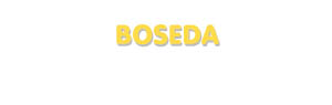 Der Vorname Boseda