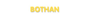 Der Vorname Bothan