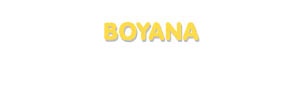 Der Vorname Boyana
