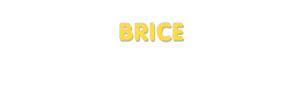 Der Vorname Brice