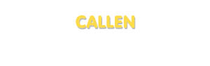 Der Vorname Callen
