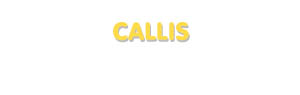 Der Vorname Callis