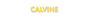 Der Vorname Calvine