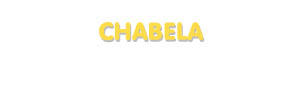 Der Vorname Chabela