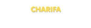 Der Vorname Charifa