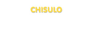 Der Vorname Chisulo