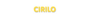 Der Vorname Cirilo