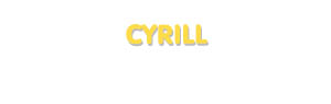 Der Vorname Cyrill