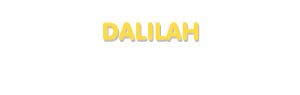 Der Vorname Dalilah