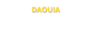 Der Vorname Daouia
