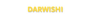 Der Vorname Darwishi