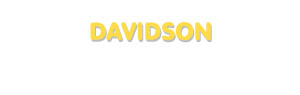 Der Vorname Davidson