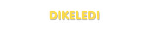 Der Vorname Dikeledi