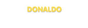 Der Vorname Donaldo