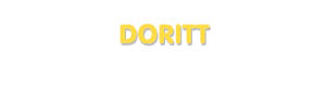 Der Vorname Doritt