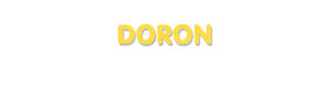 Der Vorname Doron