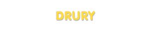 Der Vorname Drury