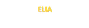 Der Vorname Elia