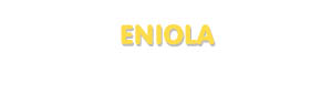 Der Vorname Eniola