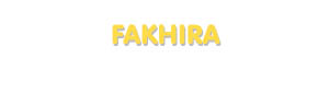 Der Vorname Fakhira
