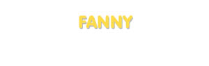 Der Vorname Fanny