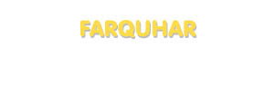 Der Vorname Farquhar