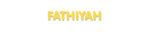 Der Vorname Fathiyah