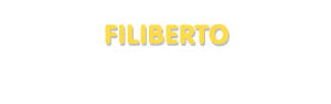 Der Vorname Filiberto