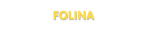 Der Vorname Folina