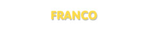 Der Vorname Franco