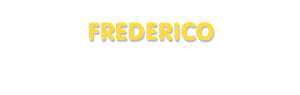 Der Vorname Frederico