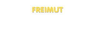 Der Vorname Freimut