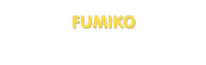 Der Vorname Fumiko