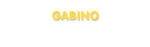 Der Vorname Gabino