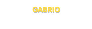 Der Vorname Gabrio